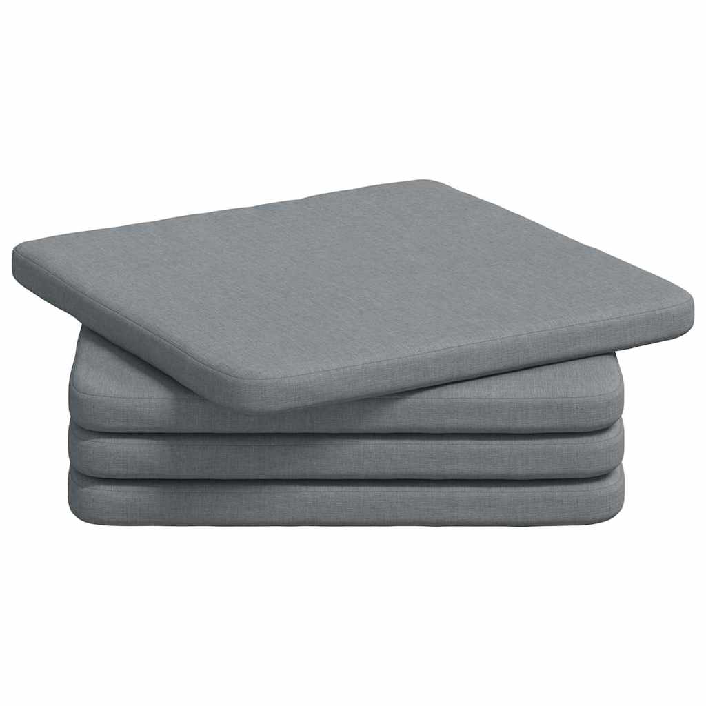 Cuscini per Seduta 4 pcs Grigio chiaro 40 x 40 x 3 cm Tessuto 42015189