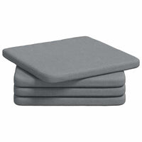 Cuscini per Seduta 4 pcs Grigio chiaro 40 x 40 x 3 cm Tessuto 42015189