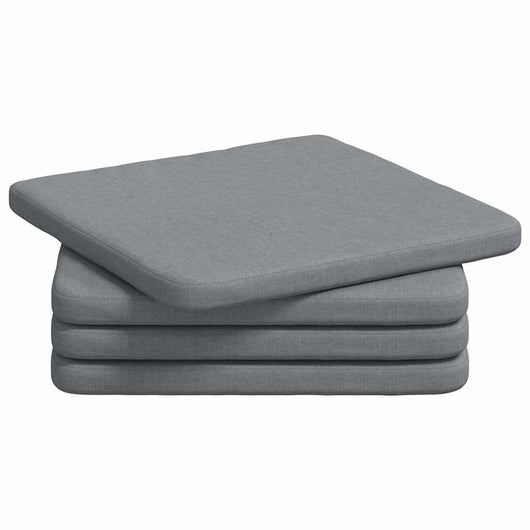 Cuscini per Seduta 4 pcs Grigio chiaro 40 x 40 x 3 cm Tessuto 42015189