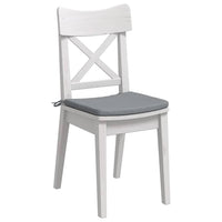 Cuscini per Seduta 4 pcs Grigio chiaro 40 x 40 x 3 cm Tessuto 42015189