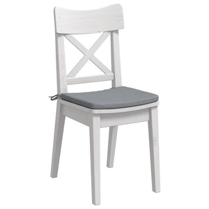 Cuscini per Seduta 4 pcs Grigio chiaro 40 x 40 x 3 cm Tessuto 42015189