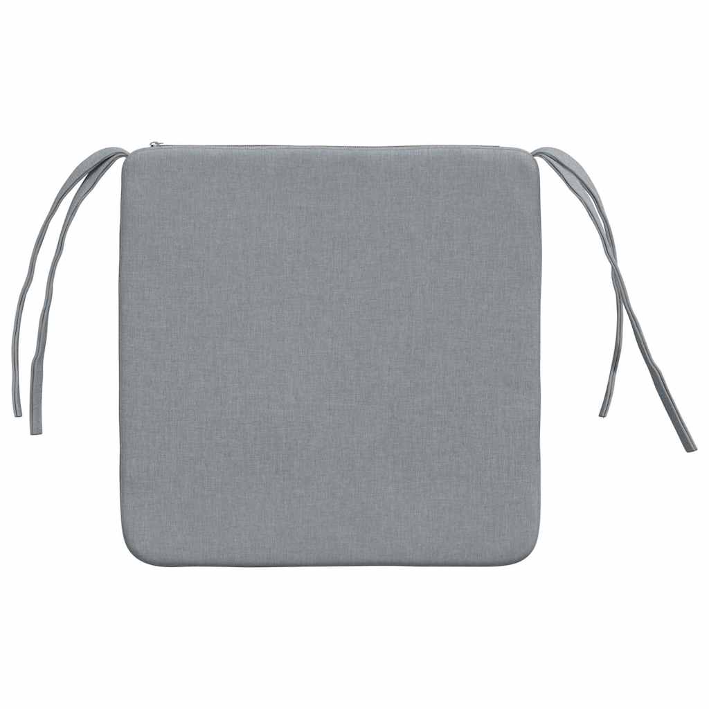 Cuscini per Seduta 4 pcs Grigio chiaro 40 x 40 x 3 cm Tessuto 42015189