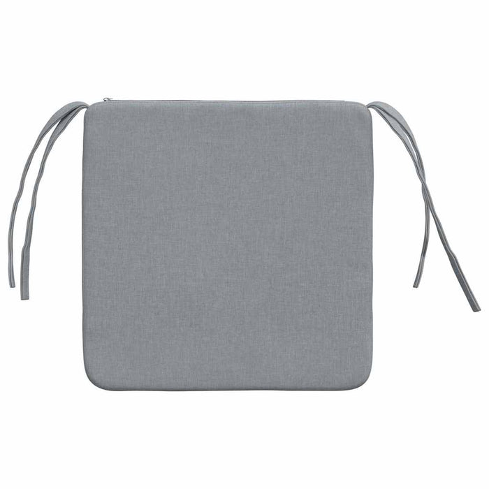 Cuscini per Seduta 4 pcs Grigio chiaro 40 x 40 x 3 cm Tessuto 42015189