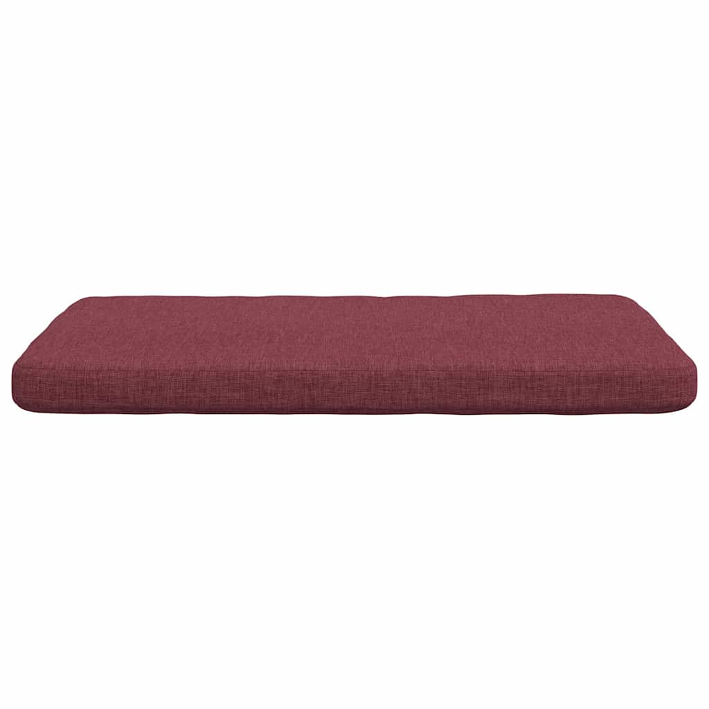 Cuscini per Seduta 4 pcs Rosso Vino 40 x 40 x 3 cm Tessuto 42015192