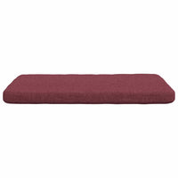 Cuscini per Seduta 4 pcs Rosso Vino 40 x 40 x 3 cm Tessuto 42015192