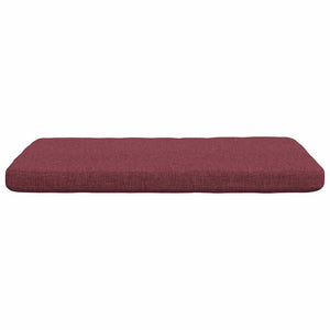 Cuscini per Seduta 4 pcs Rosso Vino 40 x 40 x 3 cm Tessuto 42015192