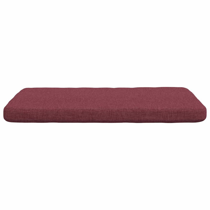 Cuscini per Seduta 4 pcs Rosso Vino 40 x 40 x 3 cm Tessuto 42015192