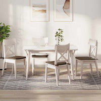 Cuscini per Seduta 4 pcs Marrone 40 x 40 x 3 cm Tessuto 42015193