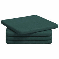 Cuscini per Seduta 4 pcs Verde Scuro 40 x 40 x 3 cm Tessuto 42015194