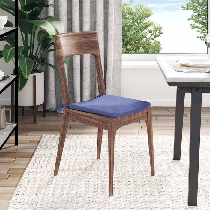 Cuscini per Seduta 4 pcs Blu jeans 40 x 40 x 3 cm Tessuto 42015203