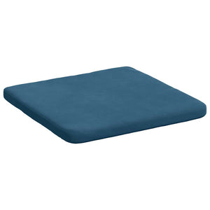 Cuscini per Seduta 4 pcs Blu 40 x 40 x 3 cm Velluto 42015205
