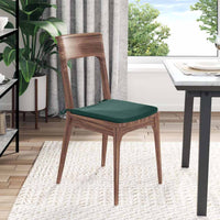 Cuscini per Seduta 4 pcs Verde Scuro 40 x 40 x 3 cm Velluto 42015208