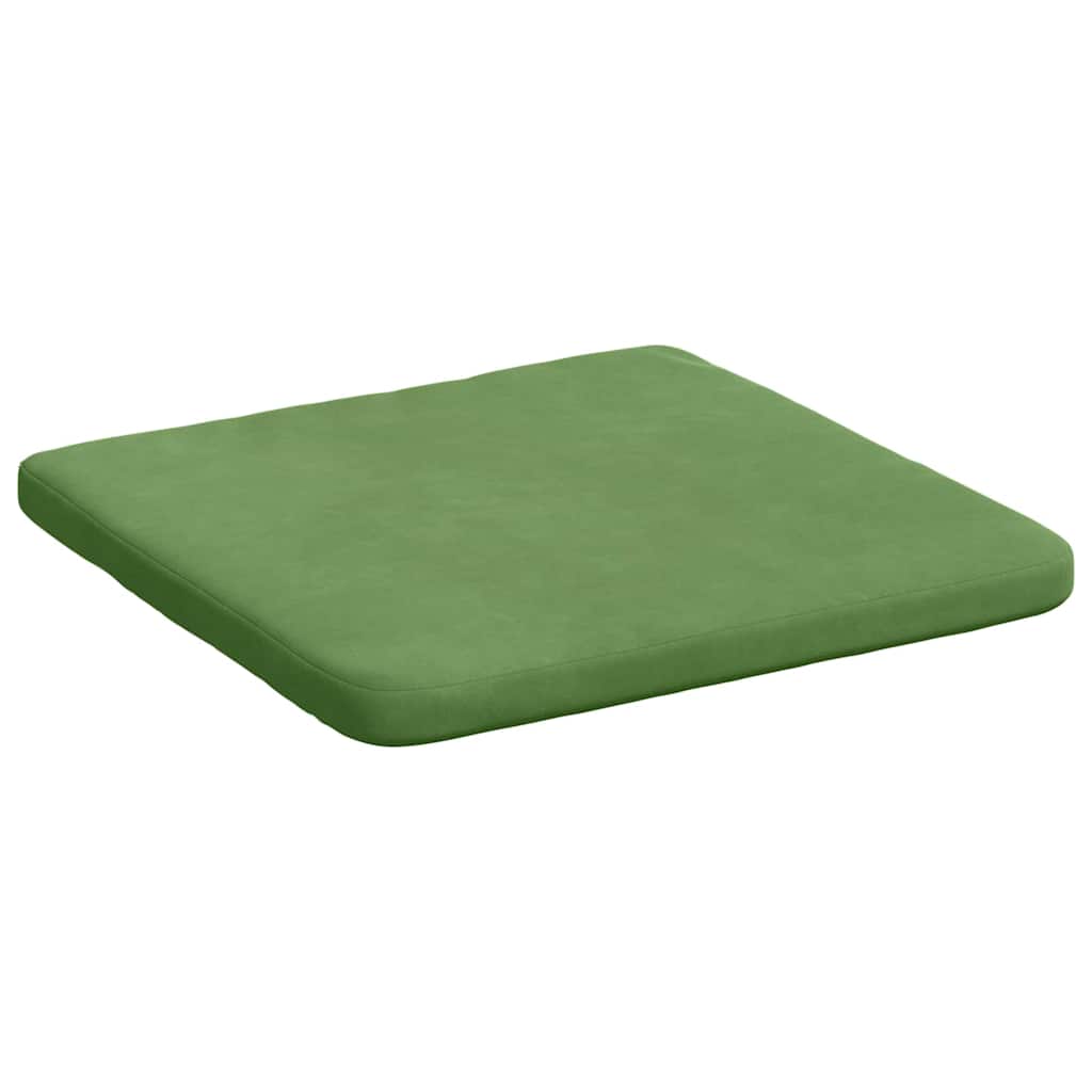 Cuscini per Seduta 4 pcs Verde chiaro 40 x 40 x 3 cm Velluto 42015209