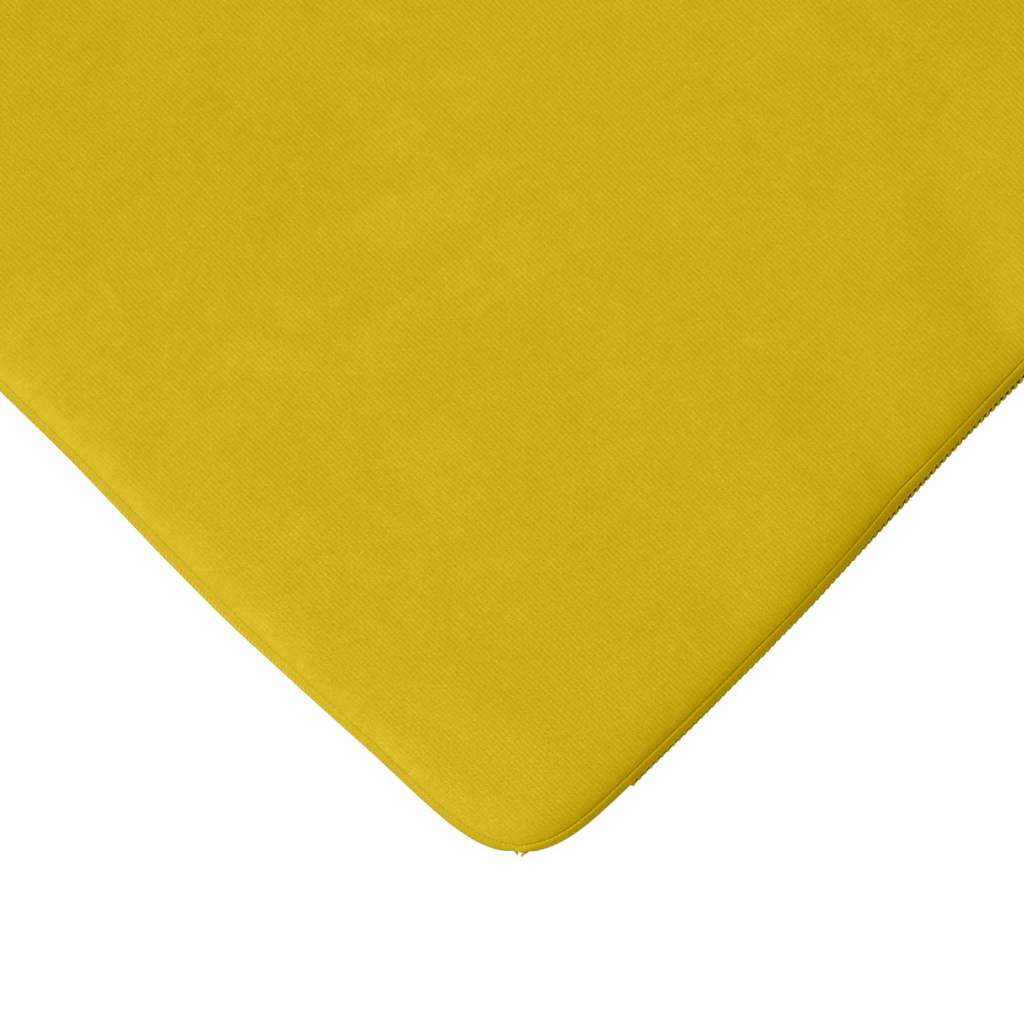 Cuscini per Seduta 4 pcs Giallo 40 x 40 x 3 cm Velluto 42015213