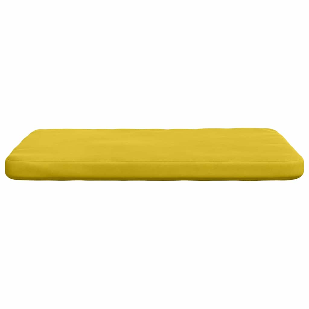Cuscini per Seduta 4 pcs Giallo 40 x 40 x 3 cm Velluto 42015213