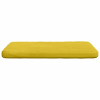 Cuscini per Seduta 4 pcs Giallo 40 x 40 x 3 cm Velluto 42015213