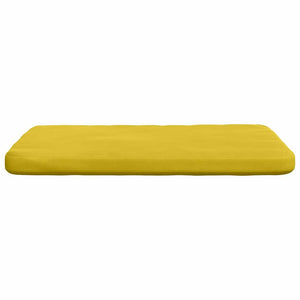 Cuscini per Seduta 4 pcs Giallo 40 x 40 x 3 cm Velluto 42015213