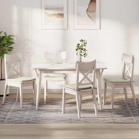 Cuscini per Seduta 4 pcs Crema 40 x 40 x 3 cm Velluto 42015215