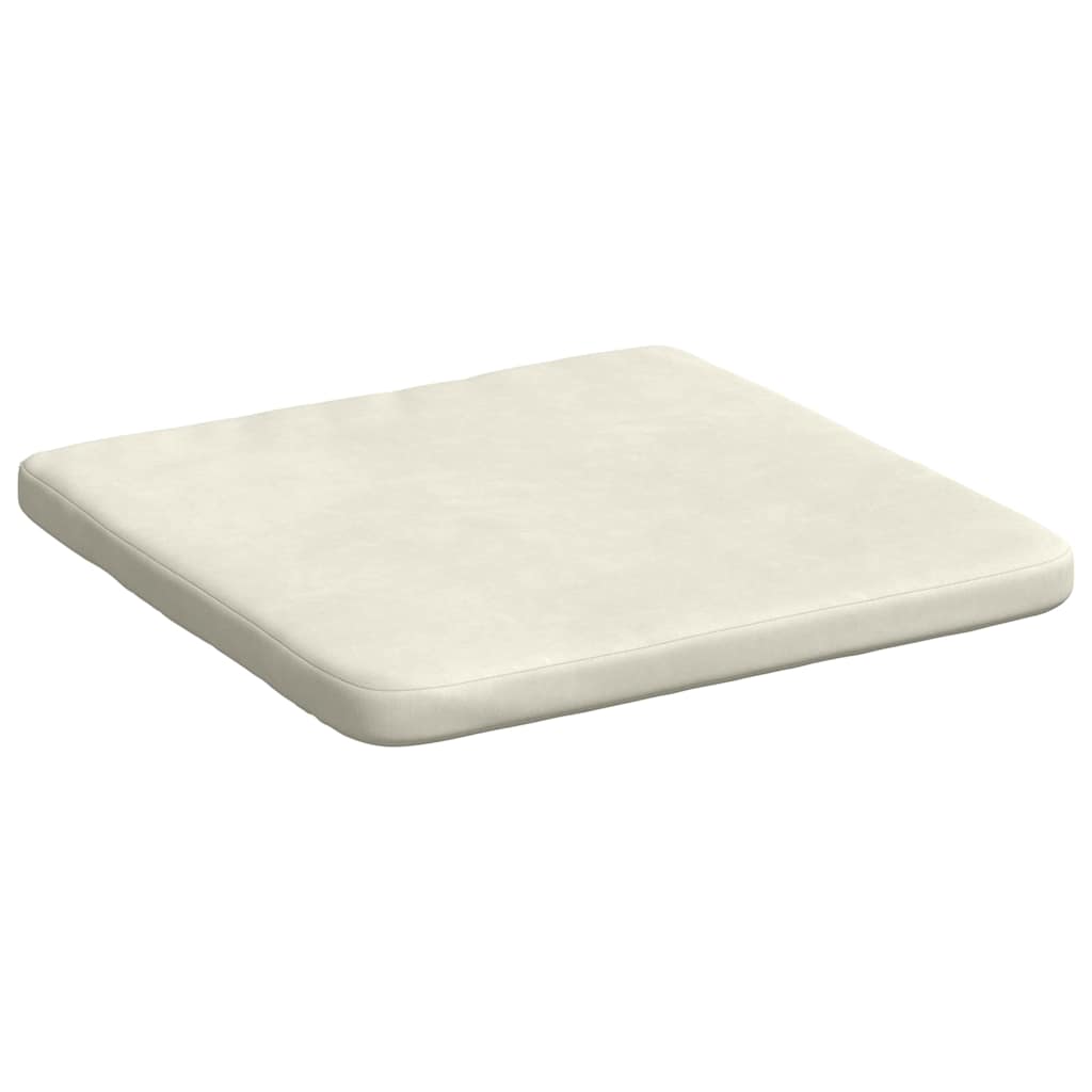 Cuscini per Seduta 4 pcs Crema 40 x 40 x 3 cm Velluto 42015215