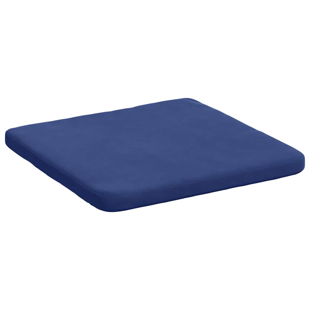 Cuscini per Seduta 4 pcs Blu Polizia 40 x 40 x 3 cm Velluto 42015217
