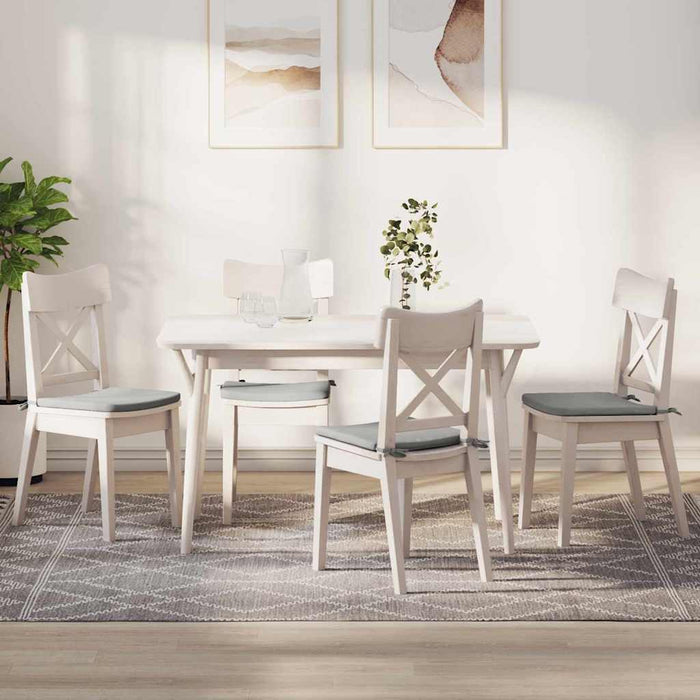 Cuscini per Seduta 4 pcs Grigio chiaro 40 x 40 x 3 cm 42015219