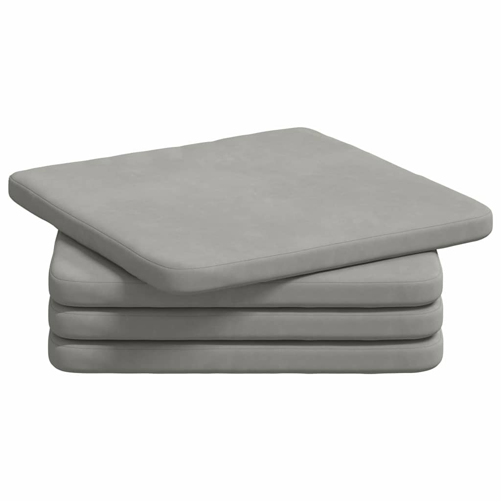Cuscini per Seduta 4 pcs Grigio chiaro 40 x 40 x 3 cm 42015219