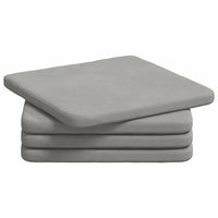 Cuscini per Seduta 4 pcs Grigio chiaro 40 x 40 x 3 cm 42015219