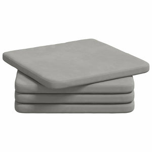 Cuscini per Seduta 4 pcs Grigio chiaro 40 x 40 x 3 cm 42015219