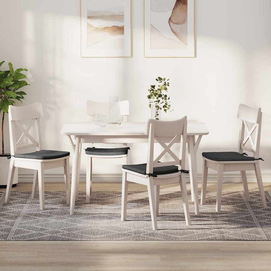 Cuscini per Seduta 4 pcs Grigio scuro 40 x 40 x 3 cm 42015225