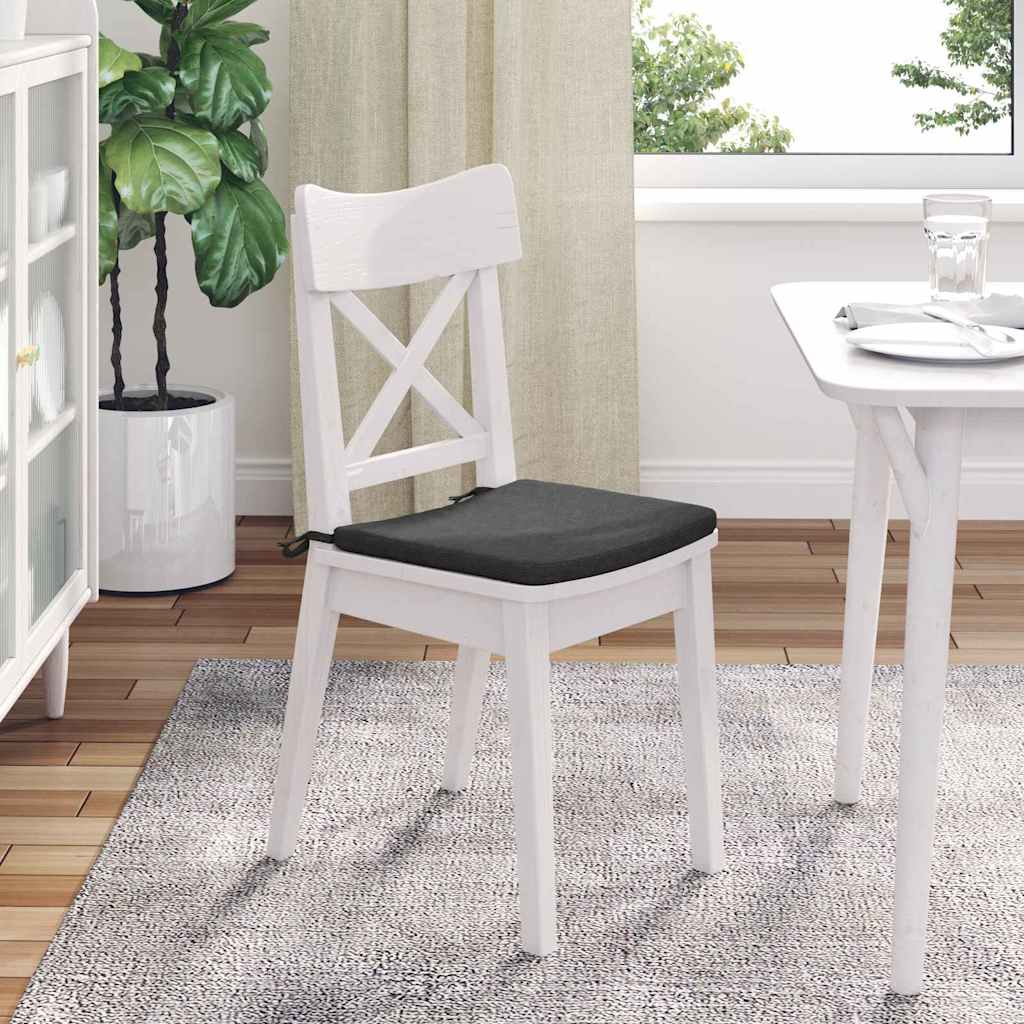 Cuscini per Seduta 4 pcs Grigio scuro 40 x 40 x 3 cm 42015225