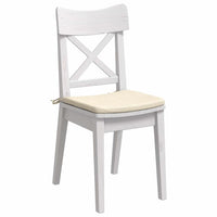 Cuscini per Seduta 4 pcs Crema 40 x 40 x 3 cm Tessuto in Cords 42015226