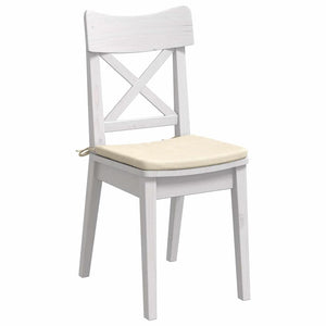 Cuscini per Seduta 4 pcs Crema 40 x 40 x 3 cm Tessuto in Cords 42015226