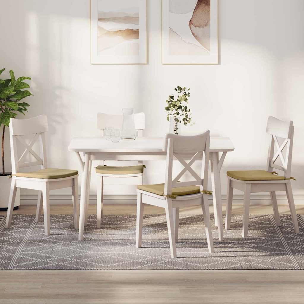 Cuscini per Seduta 4 pcs Grigio Verde 40 x 40 x 3 cm 42015228