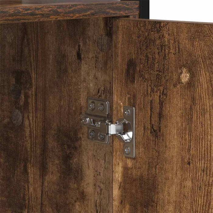 Armadio per Libri Rovere fumé 60 x 24 x 161 cm 883858