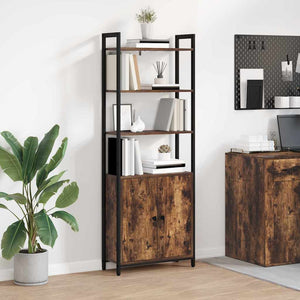 Armadio per Libri Rovere fumé 60 x 24 x 161 cm 883858