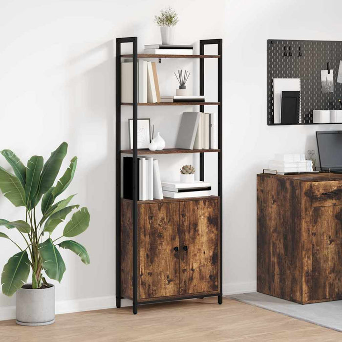 Armadio per Libri Rovere fumé 60 x 24 x 161 cm 883858