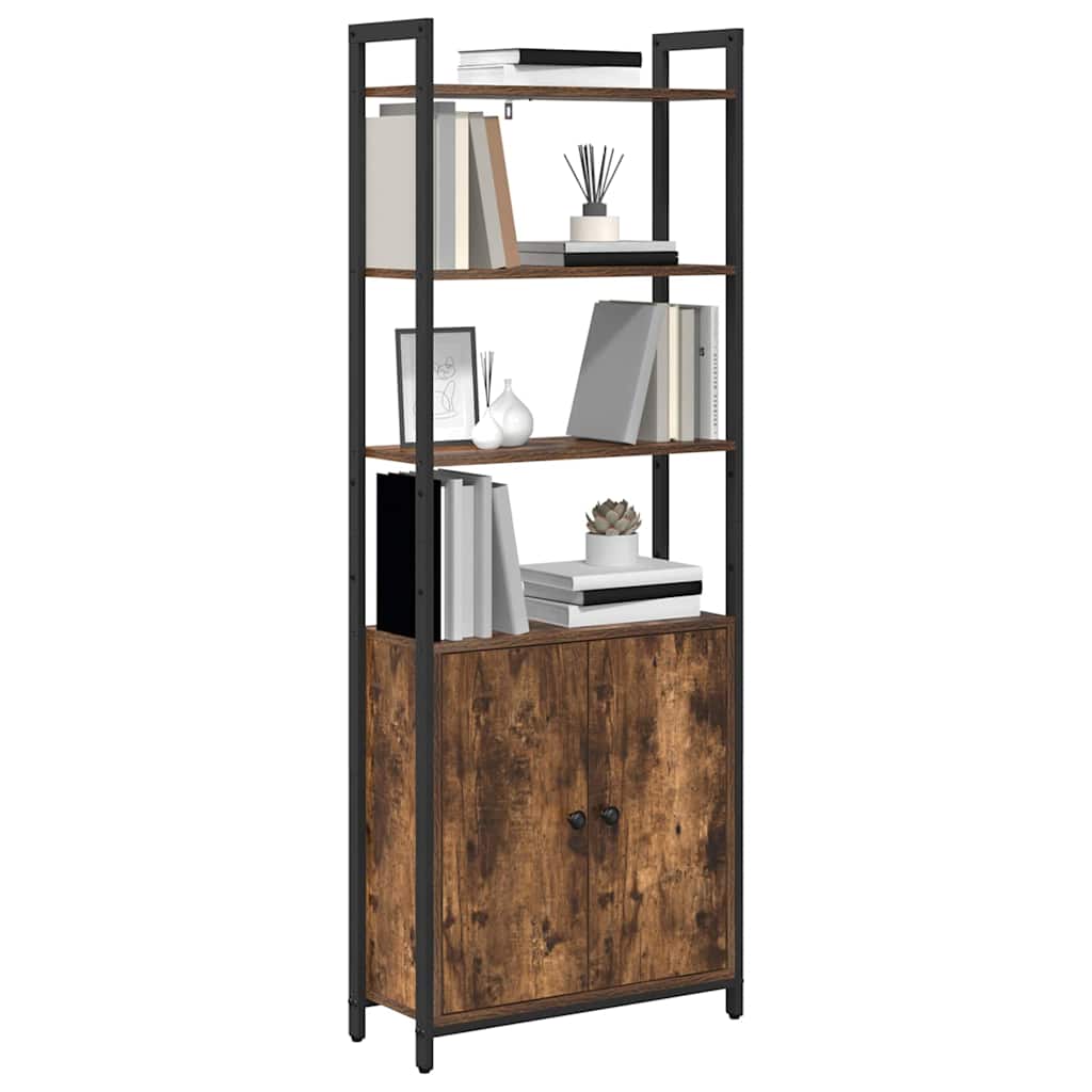 Armadio per Libri Rovere fumé 60 x 24 x 161 cm 883858