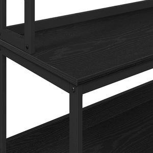 Mensola da cucina-Scaffale per Cucina Rovere Nero 60 x 40 x 168 cm