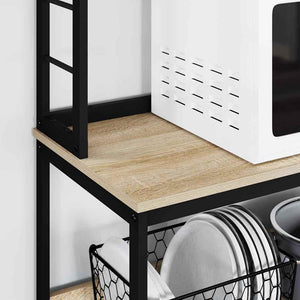 Mensola da cucina-Scaffale per Cucina Rovere Sonoma 60 x 40 x 168 cm