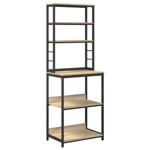 Mensola da cucina-Scaffale per Cucina Rovere Sonoma 60 x 40 x 168 cm