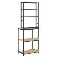 Mensola da cucina-Scaffale per Cucina Rovere Sonoma 60 x 40 x 168 cm