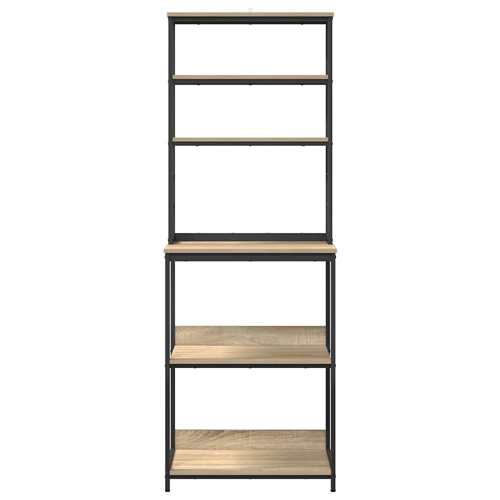 Mensola da cucina-Scaffale per Cucina Rovere Sonoma 60 x 40 x 168 cm