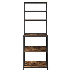 Mensola da cucina-Scaffale per Cucina Rovere fum¨¦ 60 x 40 x 168 cm