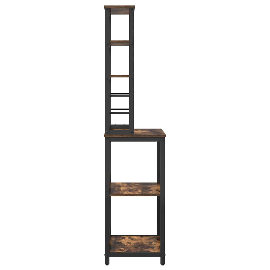 Mensola da cucina-Scaffale per Cucina Rovere fum¨¦ 60 x 40 x 168 cm