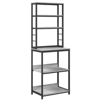 Mensola da cucina-Scaffale per Cucina Grigio Sonoma 60 x 40 x 168 cm