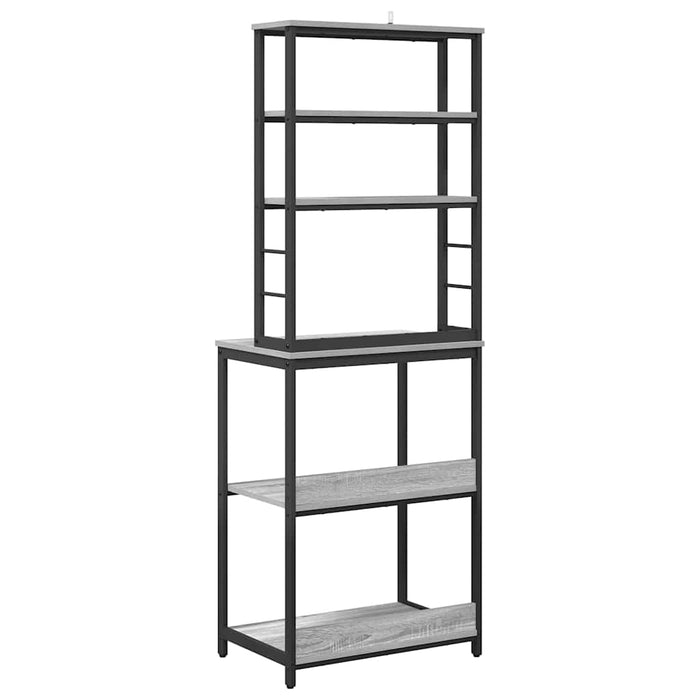 Mensola da cucina-Scaffale per Cucina Grigio Sonoma 60 x 40 x 168 cm