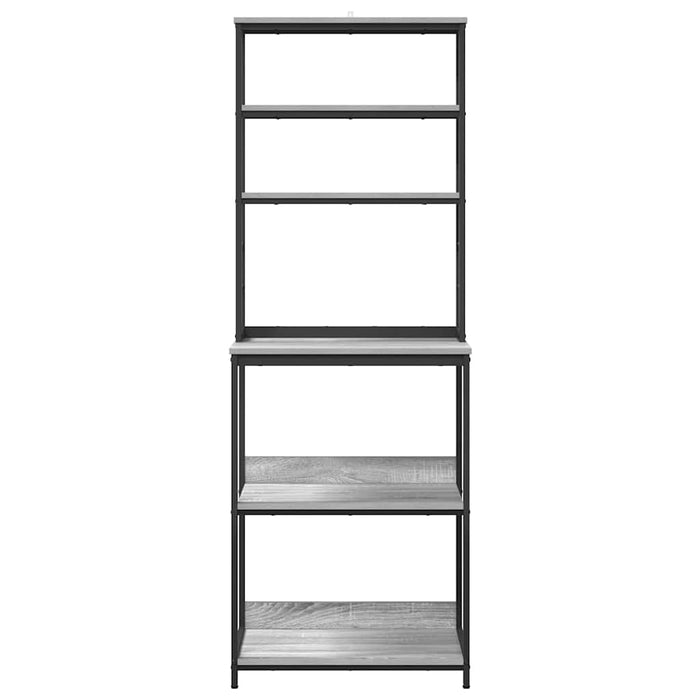 Mensola da cucina-Scaffale per Cucina Grigio Sonoma 60 x 40 x 168 cm