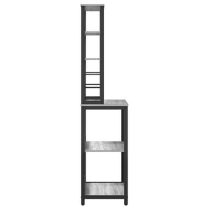 Mensola da cucina-Scaffale per Cucina Grigio Sonoma 60 x 40 x 168 cm