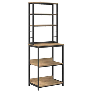 Mensola da cucina-Scaffale per Cucina Rovere artigianale 60 x 40 x 168 cm