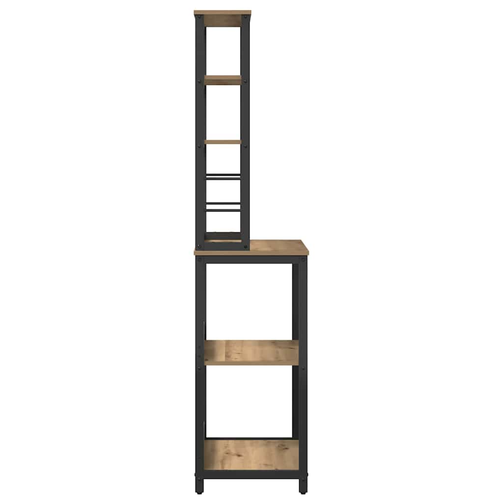 Mensola da cucina-Scaffale per Cucina Rovere artigianale 60 x 40 x 168 cm